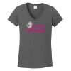 Ladies Heavy Cotton ™ 100% Cotton V Neck T Shirt Thumbnail