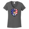 Ladies Heavy Cotton ™ 100% Cotton V Neck T Shirt Thumbnail