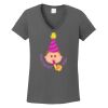 Ladies Heavy Cotton ™ 100% Cotton V Neck T Shirt Thumbnail