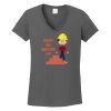 Ladies Heavy Cotton ™ 100% Cotton V Neck T Shirt Thumbnail