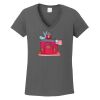 Ladies Heavy Cotton ™ 100% Cotton V Neck T Shirt Thumbnail