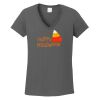 Ladies Heavy Cotton ™ 100% Cotton V Neck T Shirt Thumbnail