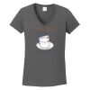 Ladies Heavy Cotton ™ 100% Cotton V Neck T Shirt Thumbnail