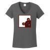 Ladies Heavy Cotton ™ 100% Cotton V Neck T Shirt Thumbnail