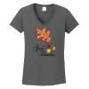 Ladies Heavy Cotton ™ 100% Cotton V Neck T Shirt Thumbnail