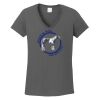Ladies Heavy Cotton ™ 100% Cotton V Neck T Shirt Thumbnail