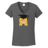 Ladies Heavy Cotton ™ 100% Cotton V Neck T Shirt Thumbnail