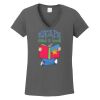 Ladies Heavy Cotton ™ 100% Cotton V Neck T Shirt Thumbnail