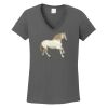 Ladies Heavy Cotton ™ 100% Cotton V Neck T Shirt Thumbnail