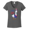 Ladies Heavy Cotton ™ 100% Cotton V Neck T Shirt Thumbnail