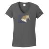 Ladies Heavy Cotton ™ 100% Cotton V Neck T Shirt Thumbnail