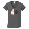 Ladies Heavy Cotton ™ 100% Cotton V Neck T Shirt Thumbnail
