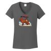 Ladies Heavy Cotton ™ 100% Cotton V Neck T Shirt Thumbnail
