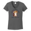 Ladies Heavy Cotton ™ 100% Cotton V Neck T Shirt Thumbnail