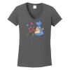 Ladies Heavy Cotton ™ 100% Cotton V Neck T Shirt Thumbnail