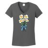 Ladies Heavy Cotton ™ 100% Cotton V Neck T Shirt Thumbnail