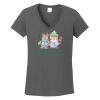 Ladies Heavy Cotton ™ 100% Cotton V Neck T Shirt Thumbnail