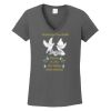 Ladies Heavy Cotton ™ 100% Cotton V Neck T Shirt Thumbnail