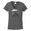 Ladies Heavy Cotton ™ 100% Cotton V Neck T Shirt Thumbnail