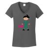 Ladies Heavy Cotton ™ 100% Cotton V Neck T Shirt Thumbnail