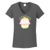 Ladies Heavy Cotton ™ 100% Cotton V Neck T Shirt Thumbnail