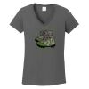 Ladies Heavy Cotton ™ 100% Cotton V Neck T Shirt Thumbnail