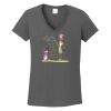 Ladies Heavy Cotton ™ 100% Cotton V Neck T Shirt Thumbnail