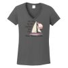 Ladies Heavy Cotton ™ 100% Cotton V Neck T Shirt Thumbnail