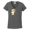 Ladies Heavy Cotton ™ 100% Cotton V Neck T Shirt Thumbnail