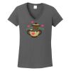 Ladies Heavy Cotton ™ 100% Cotton V Neck T Shirt Thumbnail