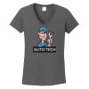 Ladies Heavy Cotton ™ 100% Cotton V Neck T Shirt Thumbnail