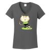 Ladies Heavy Cotton ™ 100% Cotton V Neck T Shirt Thumbnail
