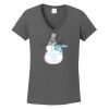 Ladies Heavy Cotton ™ 100% Cotton V Neck T Shirt Thumbnail