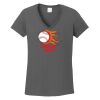 Ladies Heavy Cotton ™ 100% Cotton V Neck T Shirt Thumbnail