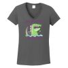 Ladies Heavy Cotton ™ 100% Cotton V Neck T Shirt Thumbnail