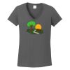 Ladies Heavy Cotton ™ 100% Cotton V Neck T Shirt Thumbnail