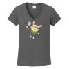Ladies Heavy Cotton ™ 100% Cotton V Neck T Shirt Thumbnail