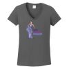 Ladies Heavy Cotton ™ 100% Cotton V Neck T Shirt Thumbnail