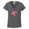 Ladies Heavy Cotton ™ 100% Cotton V Neck T Shirt Thumbnail