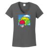 Ladies Heavy Cotton ™ 100% Cotton V Neck T Shirt Thumbnail