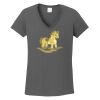 Ladies Heavy Cotton ™ 100% Cotton V Neck T Shirt Thumbnail