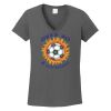 Ladies Heavy Cotton ™ 100% Cotton V Neck T Shirt Thumbnail