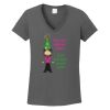 Ladies Heavy Cotton ™ 100% Cotton V Neck T Shirt Thumbnail