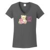 Ladies Heavy Cotton ™ 100% Cotton V Neck T Shirt Thumbnail