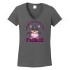 Ladies Heavy Cotton ™ 100% Cotton V Neck T Shirt Thumbnail