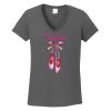 Ladies Heavy Cotton ™ 100% Cotton V Neck T Shirt Thumbnail