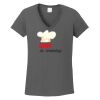 Ladies Heavy Cotton ™ 100% Cotton V Neck T Shirt Thumbnail