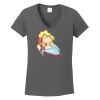Ladies Heavy Cotton ™ 100% Cotton V Neck T Shirt Thumbnail