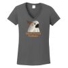 Ladies Heavy Cotton ™ 100% Cotton V Neck T Shirt Thumbnail