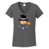 Ladies Heavy Cotton ™ 100% Cotton V Neck T Shirt Thumbnail